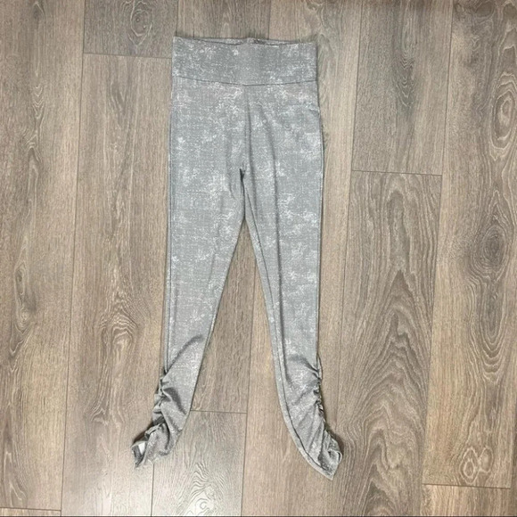 Mexx Women's Leggings Washed Tie Dye Ruched Grey High Rise Waist Size XS - Picture 4 of 14
